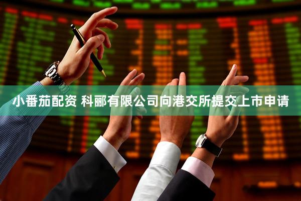 小番茄配资 科郦有限公司向港交所提交上市申请