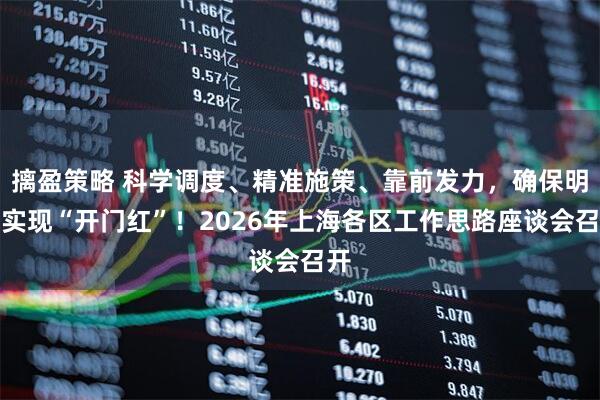 摛盈策略 科学调度、精准施策、靠前发力，确保明年实现“开门红”！2026年上海各区工作思路座谈会召开